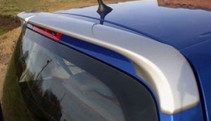 Spoiler above the rear glass, primed.