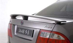 Spoiler on the trunk lid of a sedan. AERO.