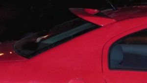 Spoiler above the rear glass.