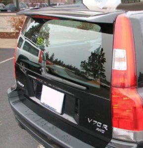 Spoiler above the rear glass with a stop lamp, from 2000