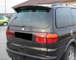 Spoiler above the rear glass.